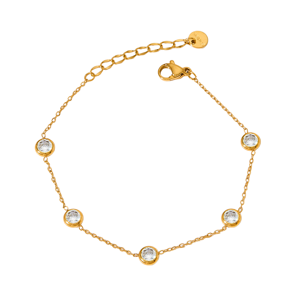 Multi Bezel Chain Bracelet