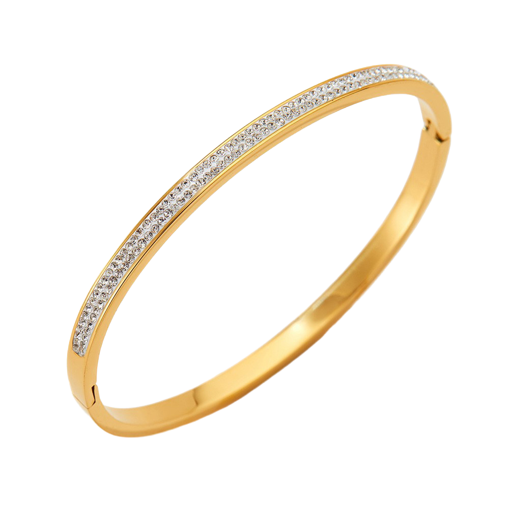 Pave Line Bangle