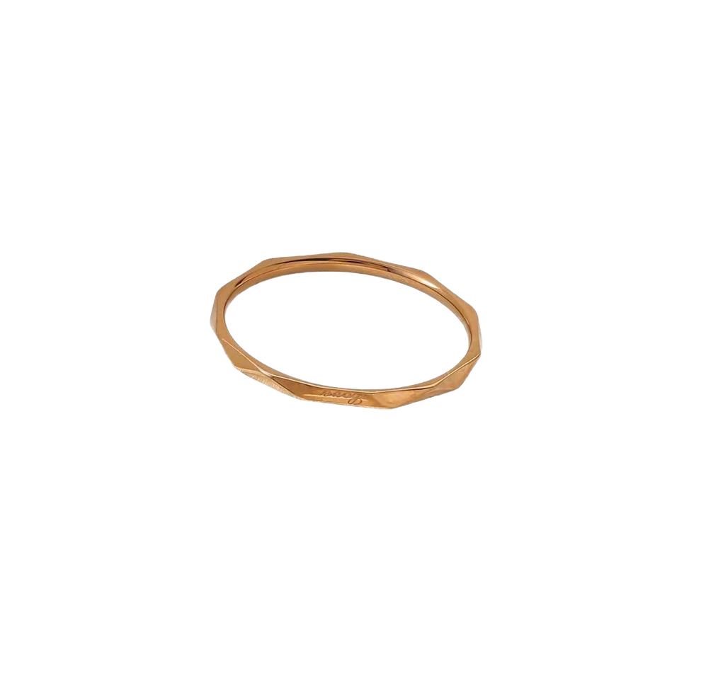 Slim Facet Band – J'adore Bijou