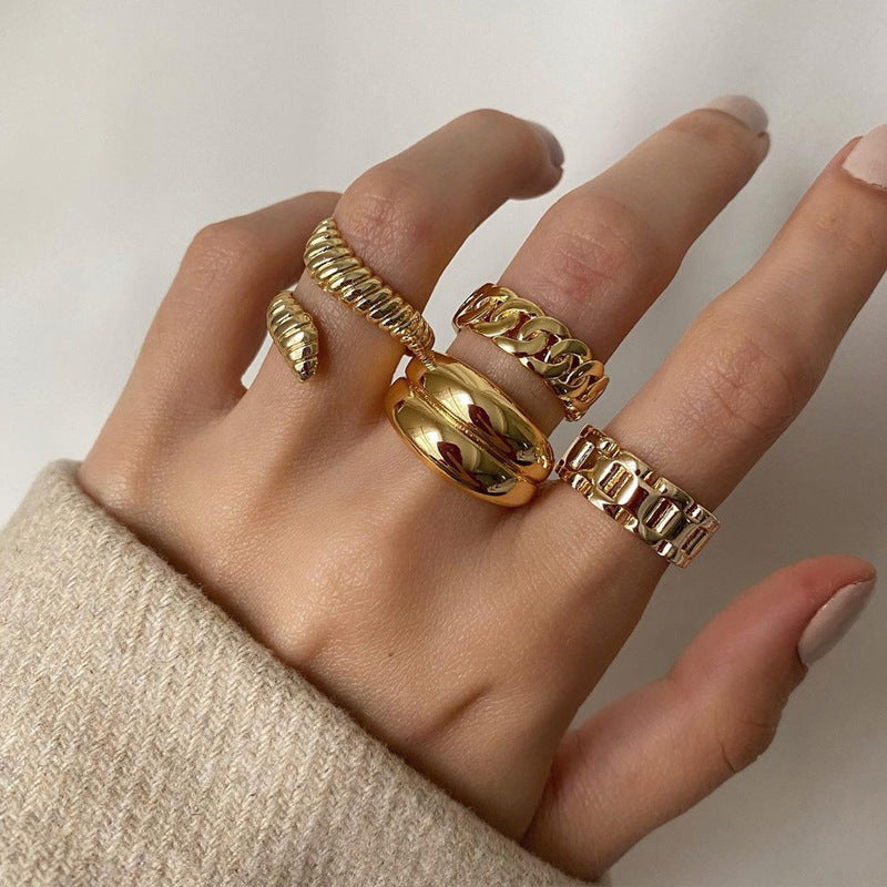 ICON CHAIN DOME RING