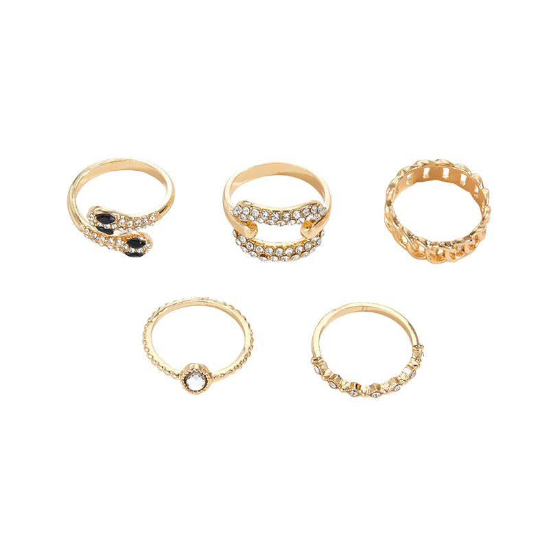 SIGNATURE CRYSTAL CHAIN RING