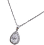 Teardrop Crystal Pendant Necklace