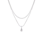 Minimal Teardrop Layered Necklace