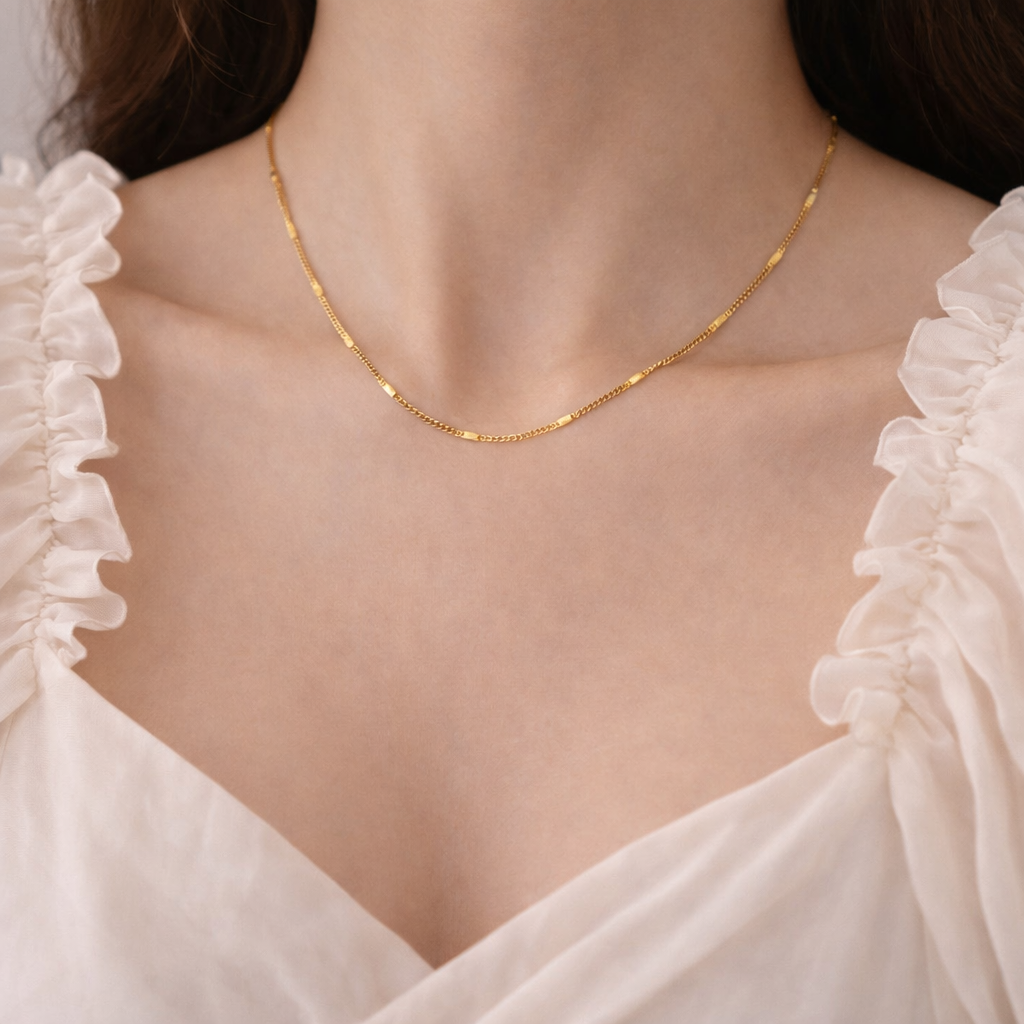 Sleek Accent Chain Necklace