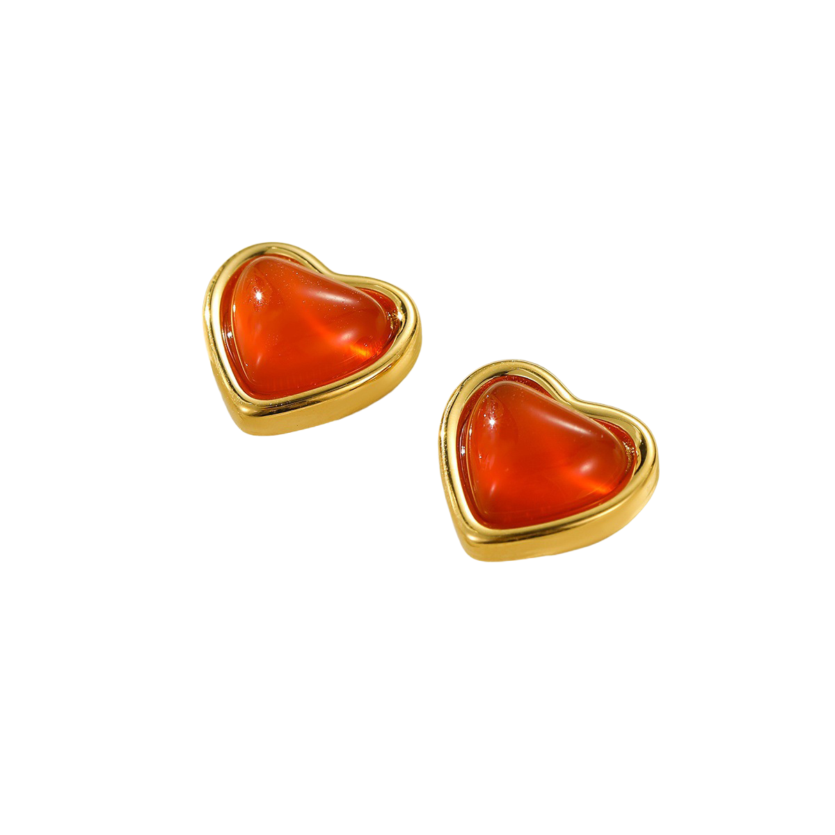 Heart & Pearl Drop Earrings