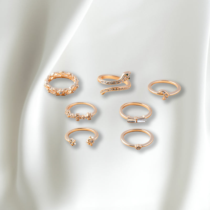 Radiant Bloom Ring Set