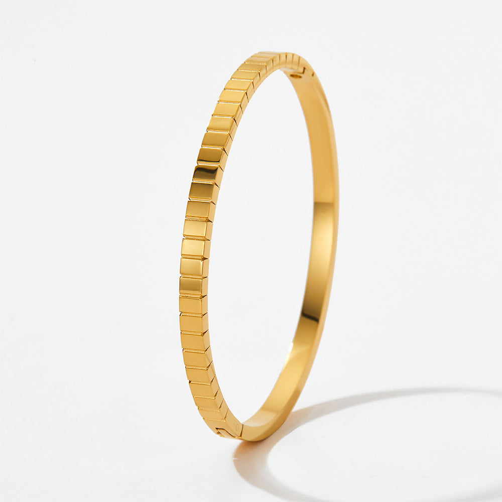 Square Texture Bangle