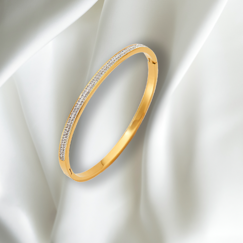 Pave Line Bangle