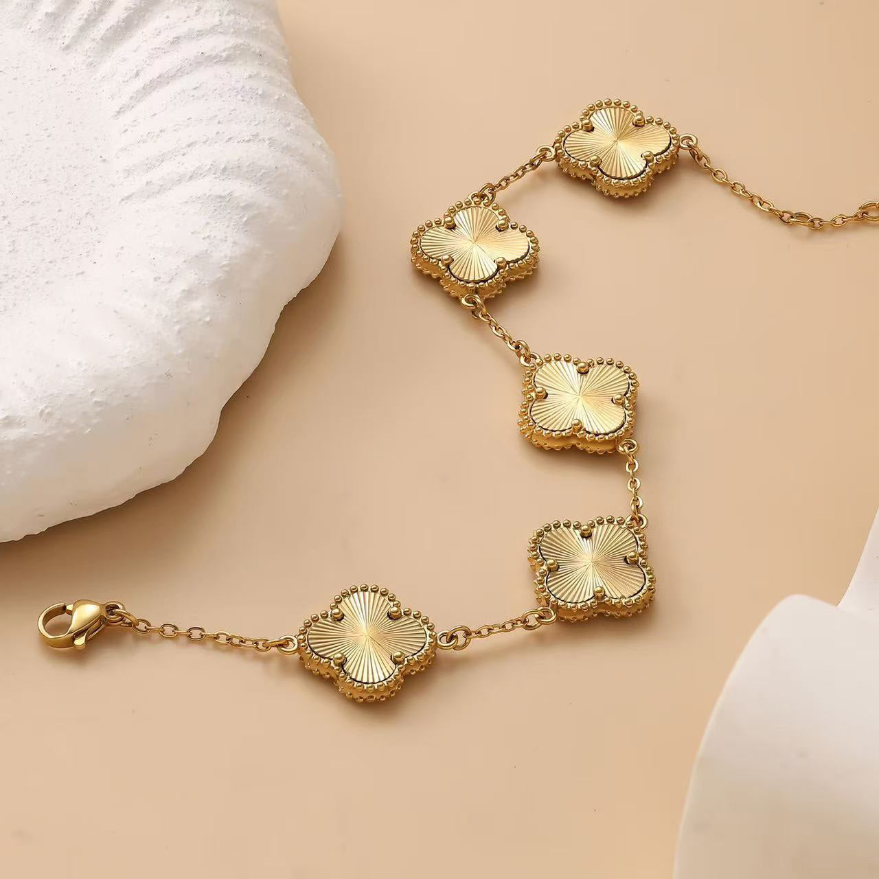 Four Clover Charm Bracelet