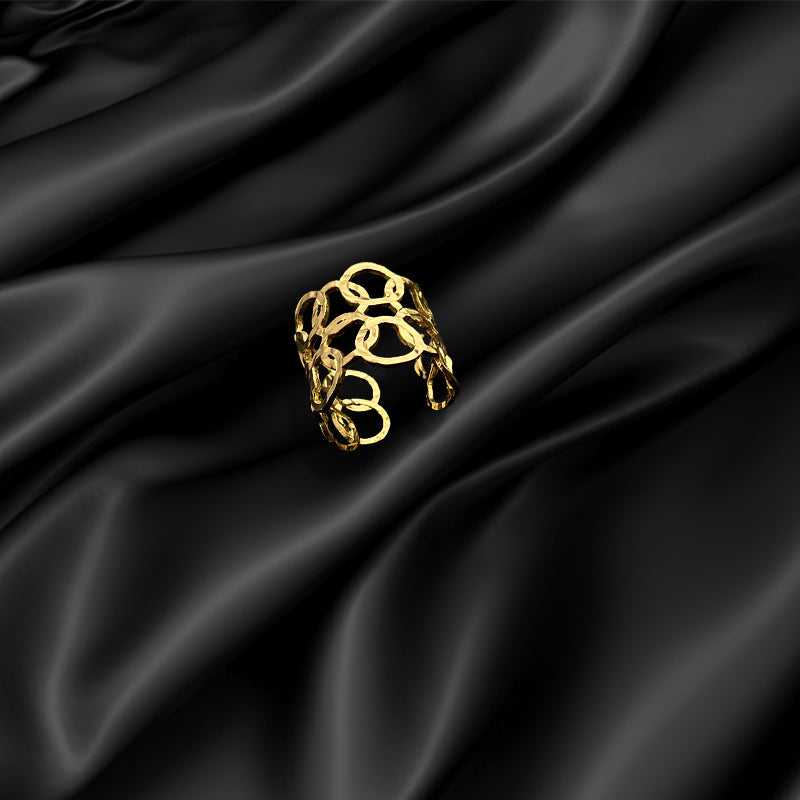 Open Oval Mesh Ring
