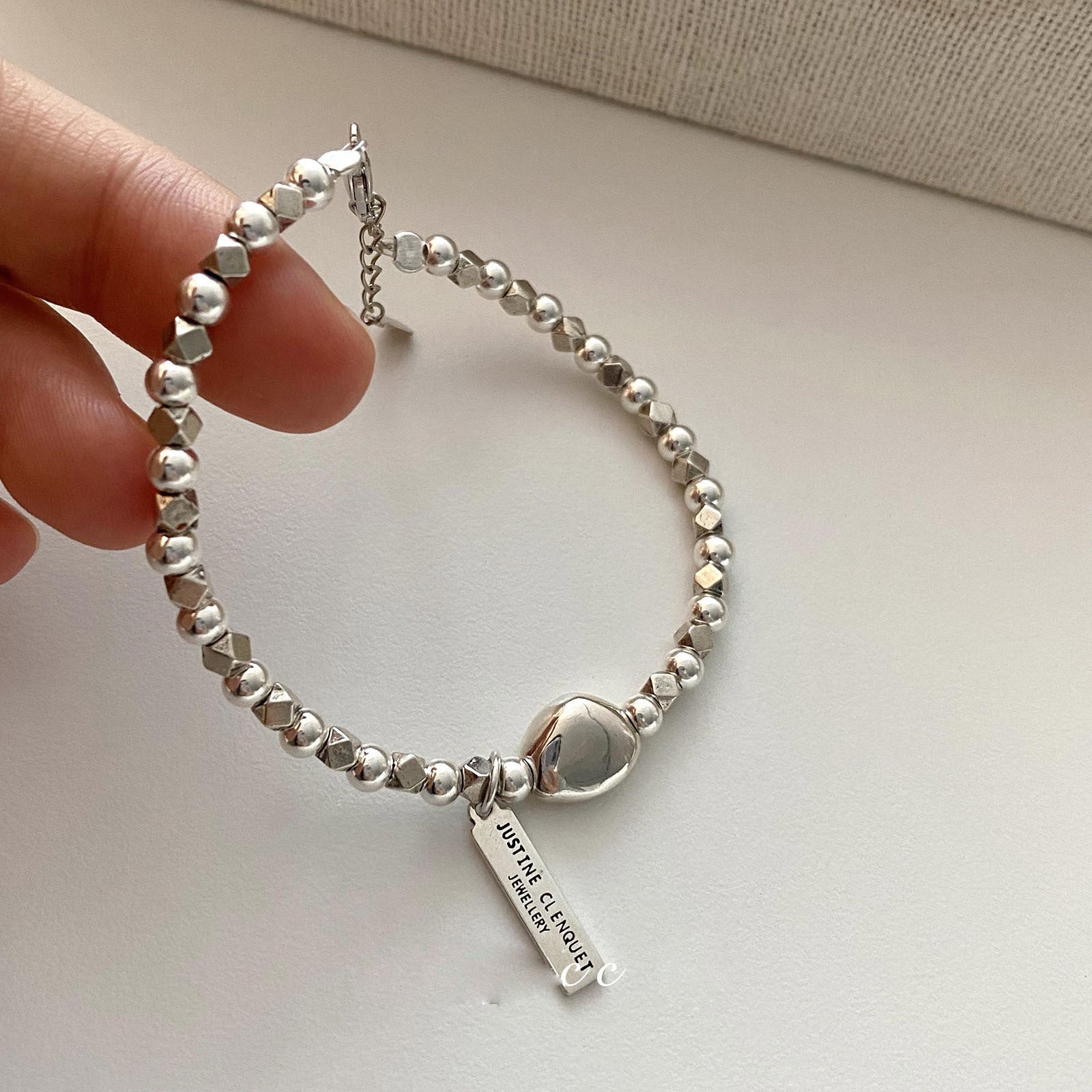 Tag Bead Bracelet