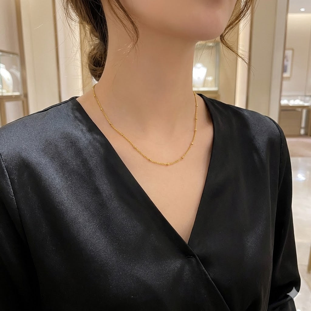 Sleek Accent Chain Necklace
