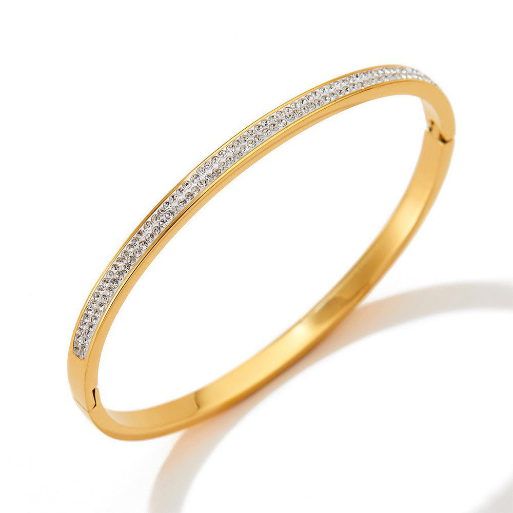 Pave Line Bangle