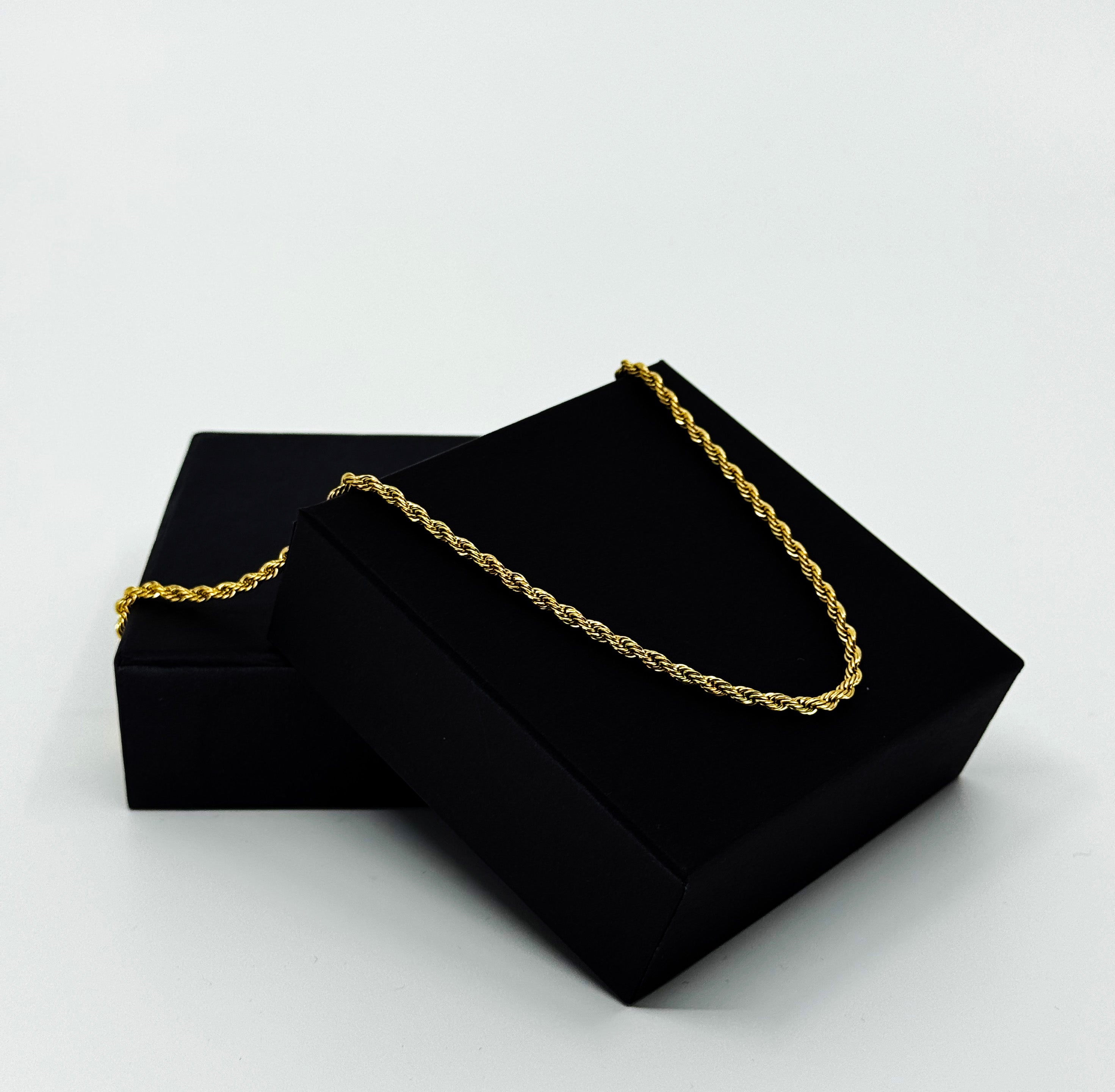 Bold Twisted Gold Chain Necklace