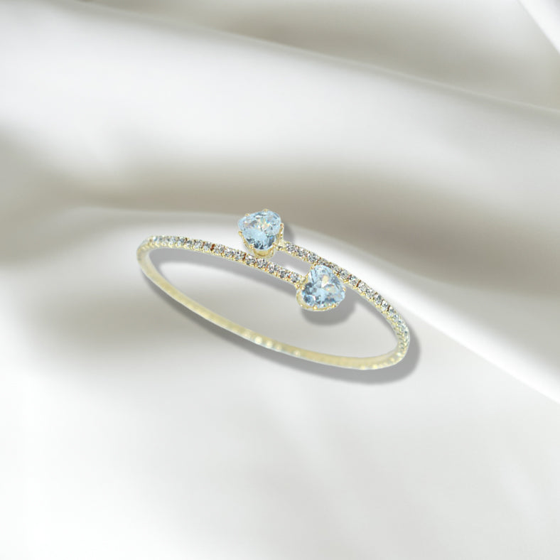 Cubic Pave Curb Bangle