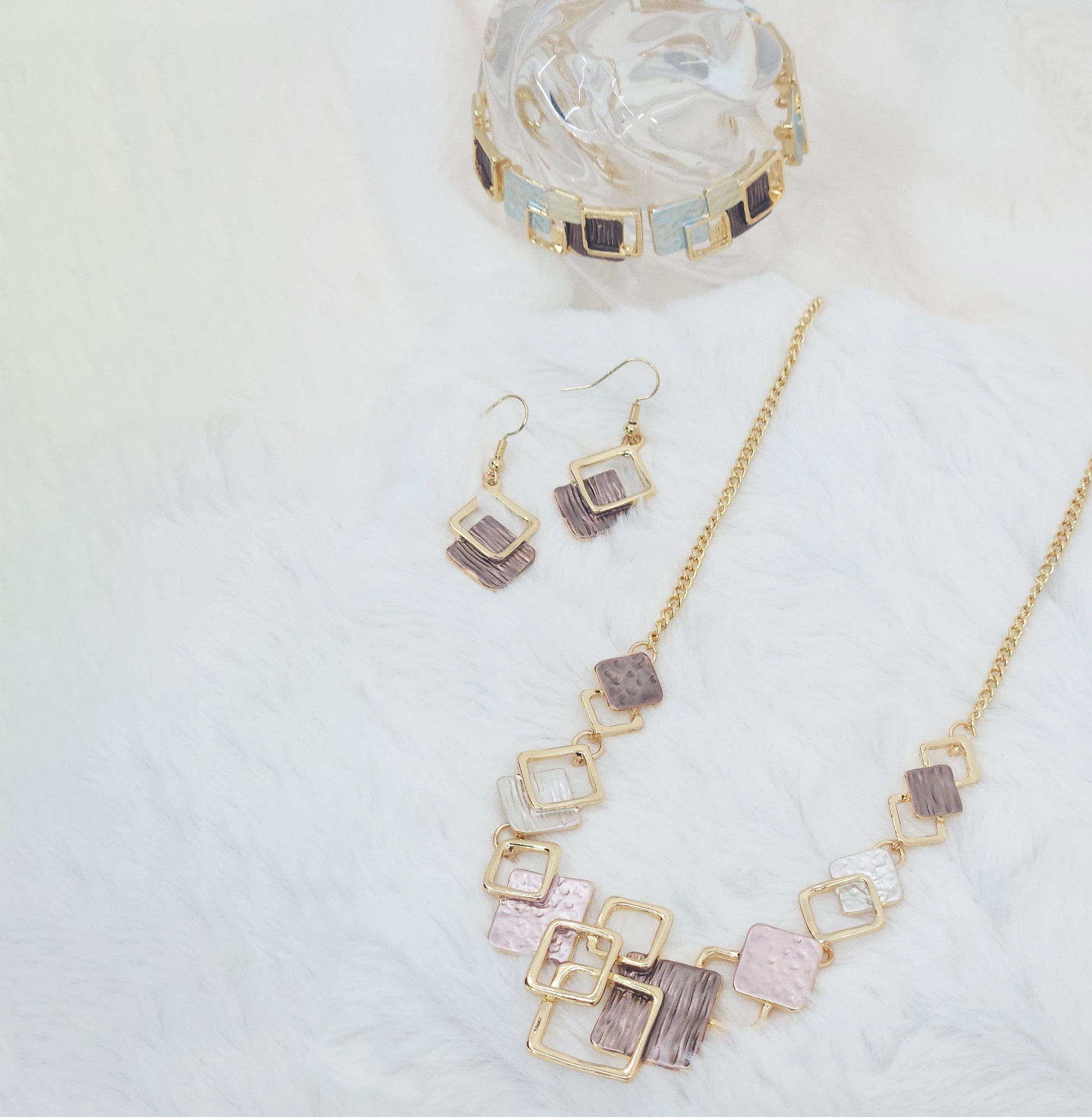 Olive Mosaic Square Set