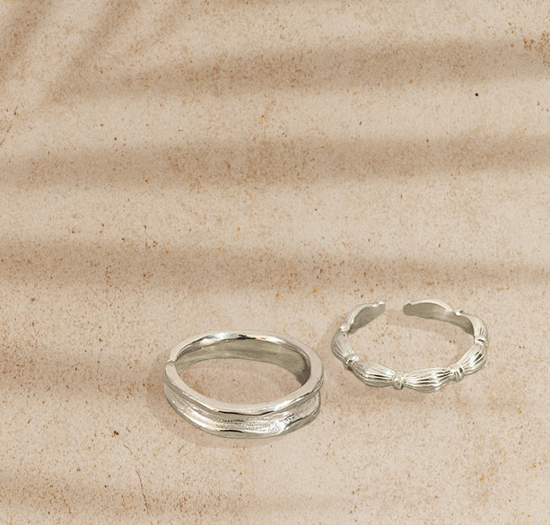 Knot Texture Open Ring