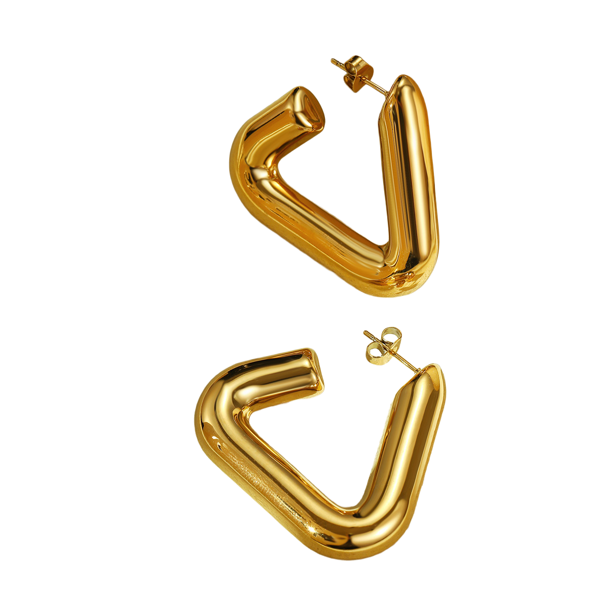 Bold Geometric Hoop Earrings