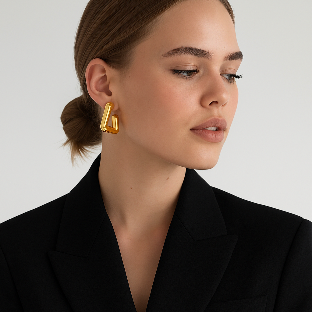 Bold Geometric Hoop Earrings