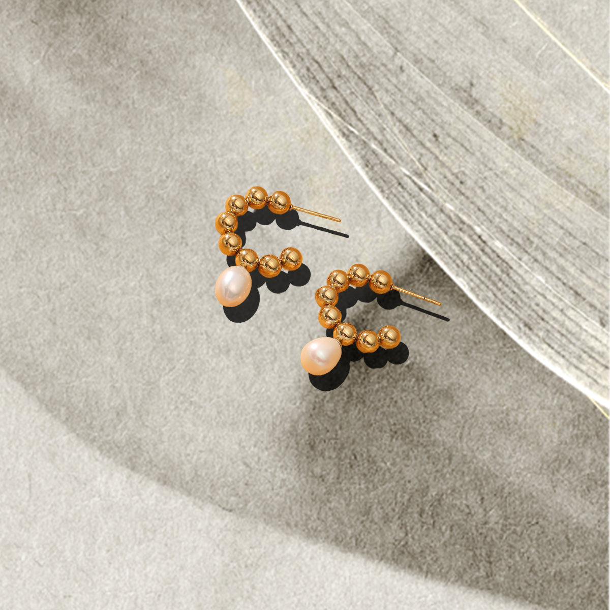 Pearl Drop Bubble Earrings