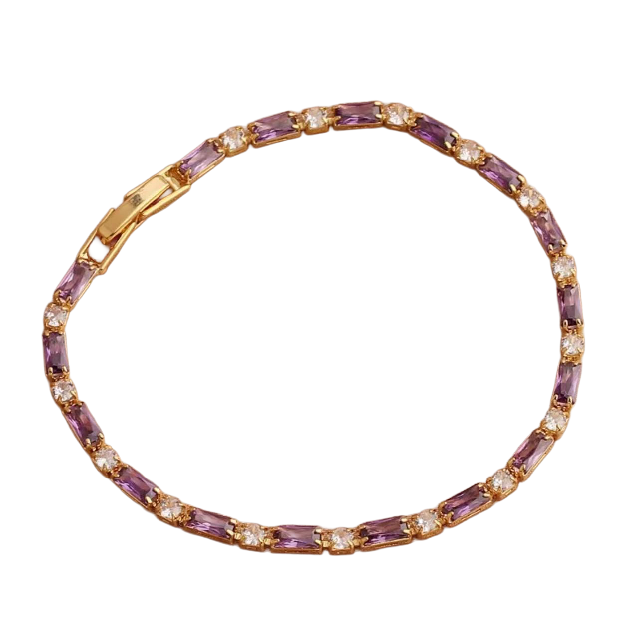 Violet Spark Tennis Bracelet