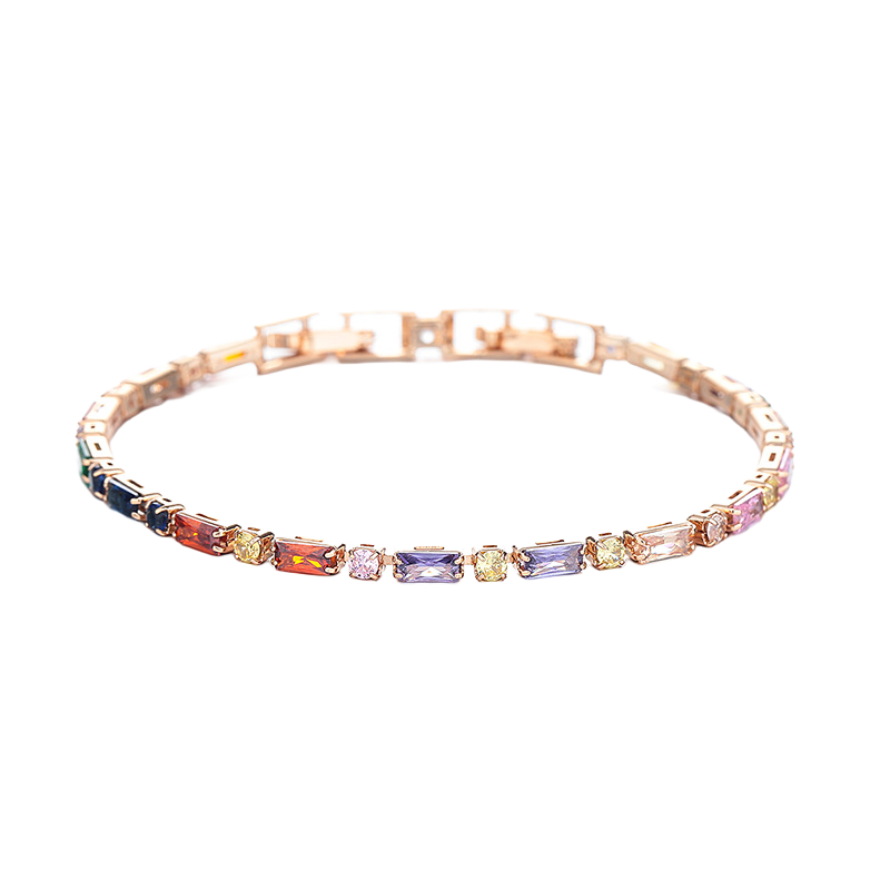 Rainbow Gleam Tennis Bracelet