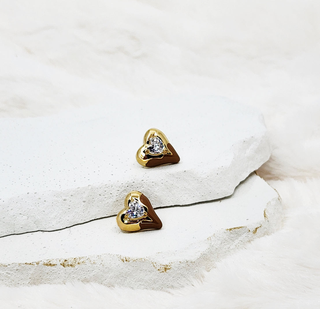 Heart Stud Earrings