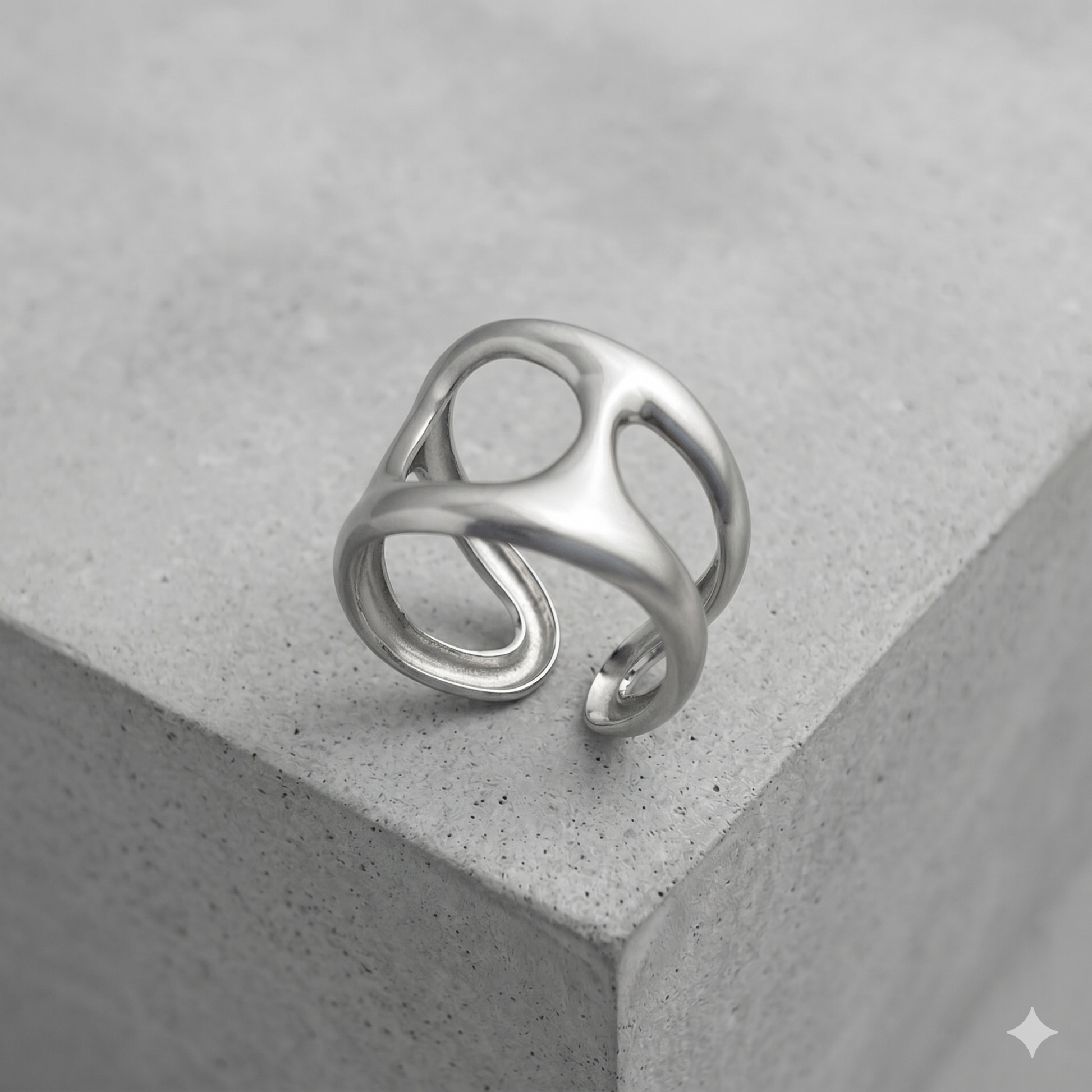 Hollow Arch Frame Ring