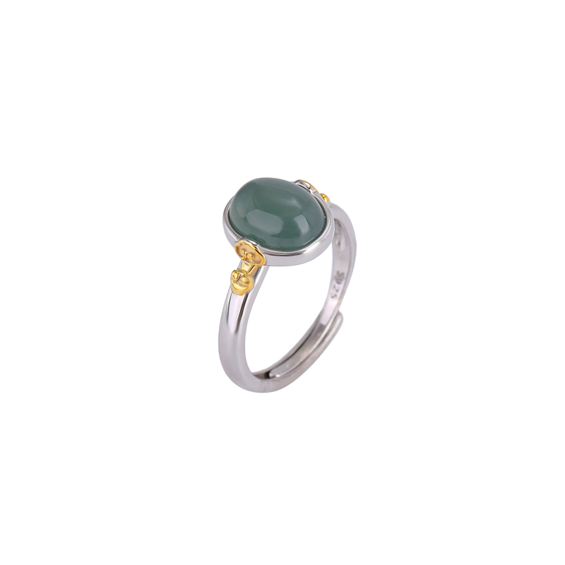 Jade Dome Accent Ring