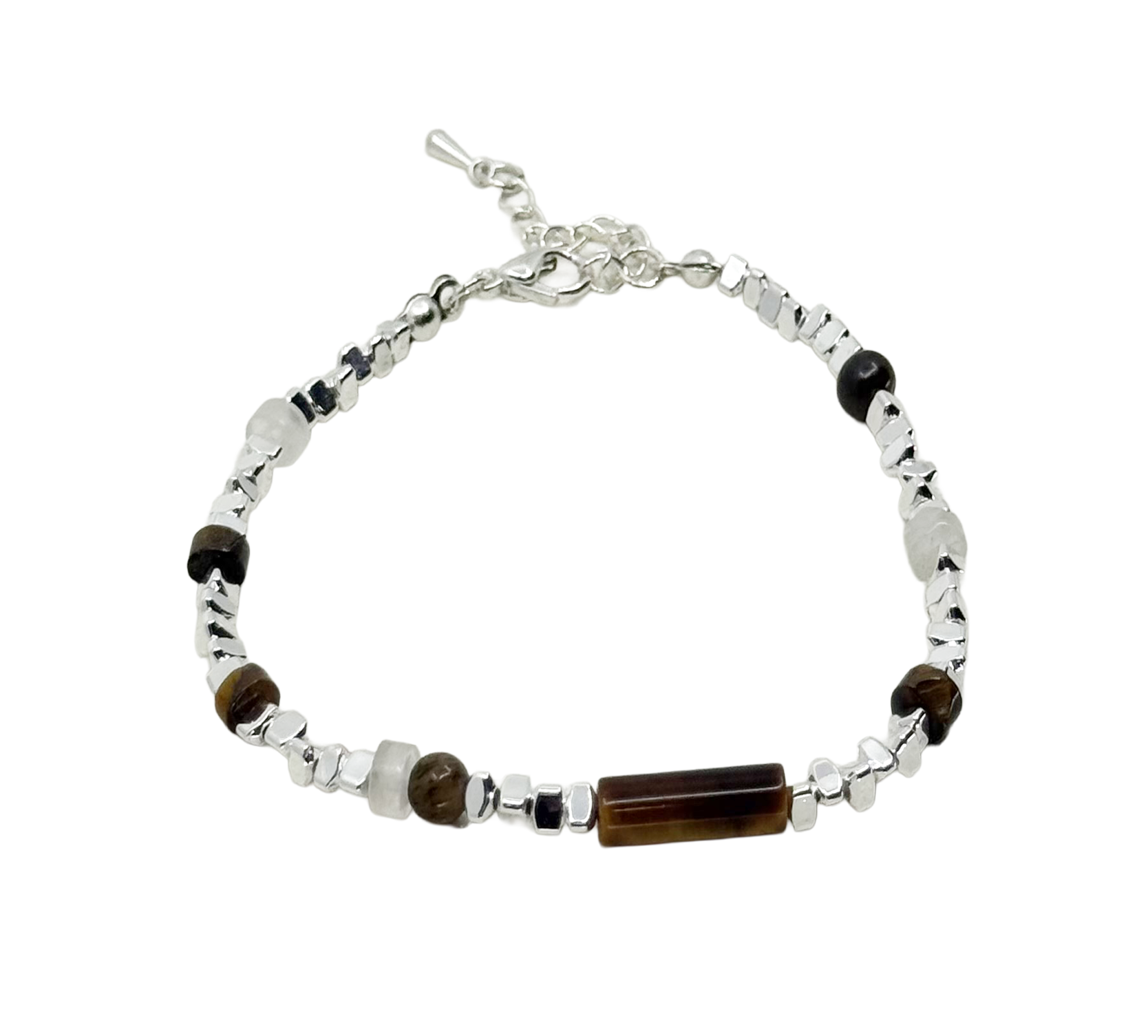 Earthy Prism Bead Bracelet