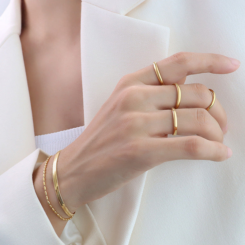 Slim Polished Band Ring