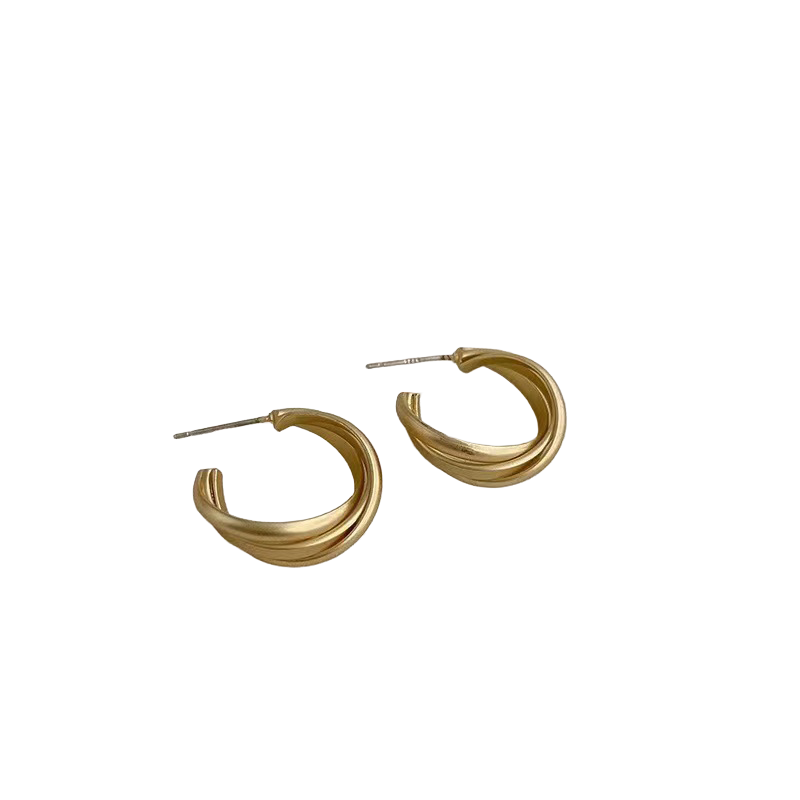 Soft Twist Hoop Earrings