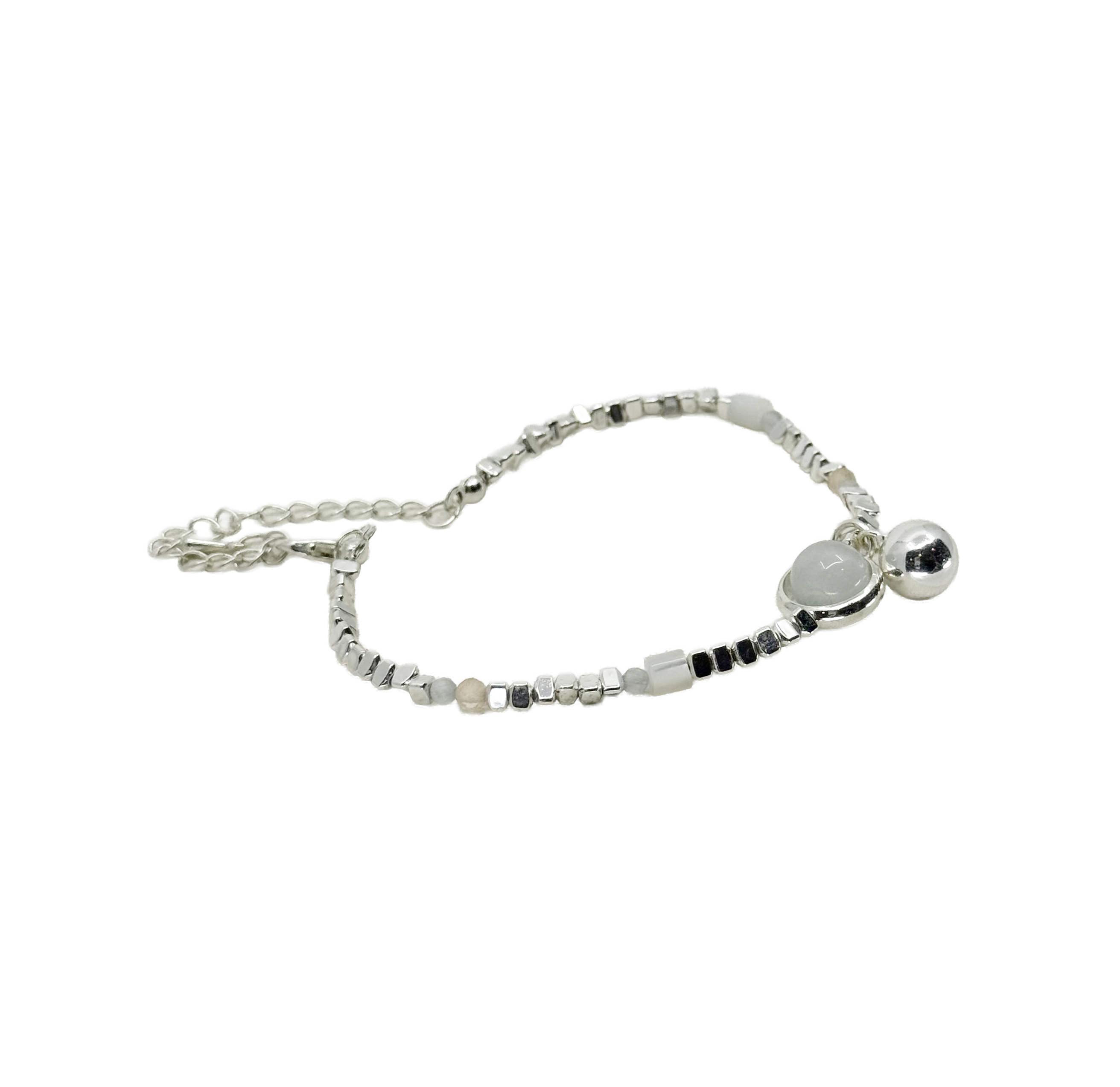 Lunar Orb Bead Bracelet