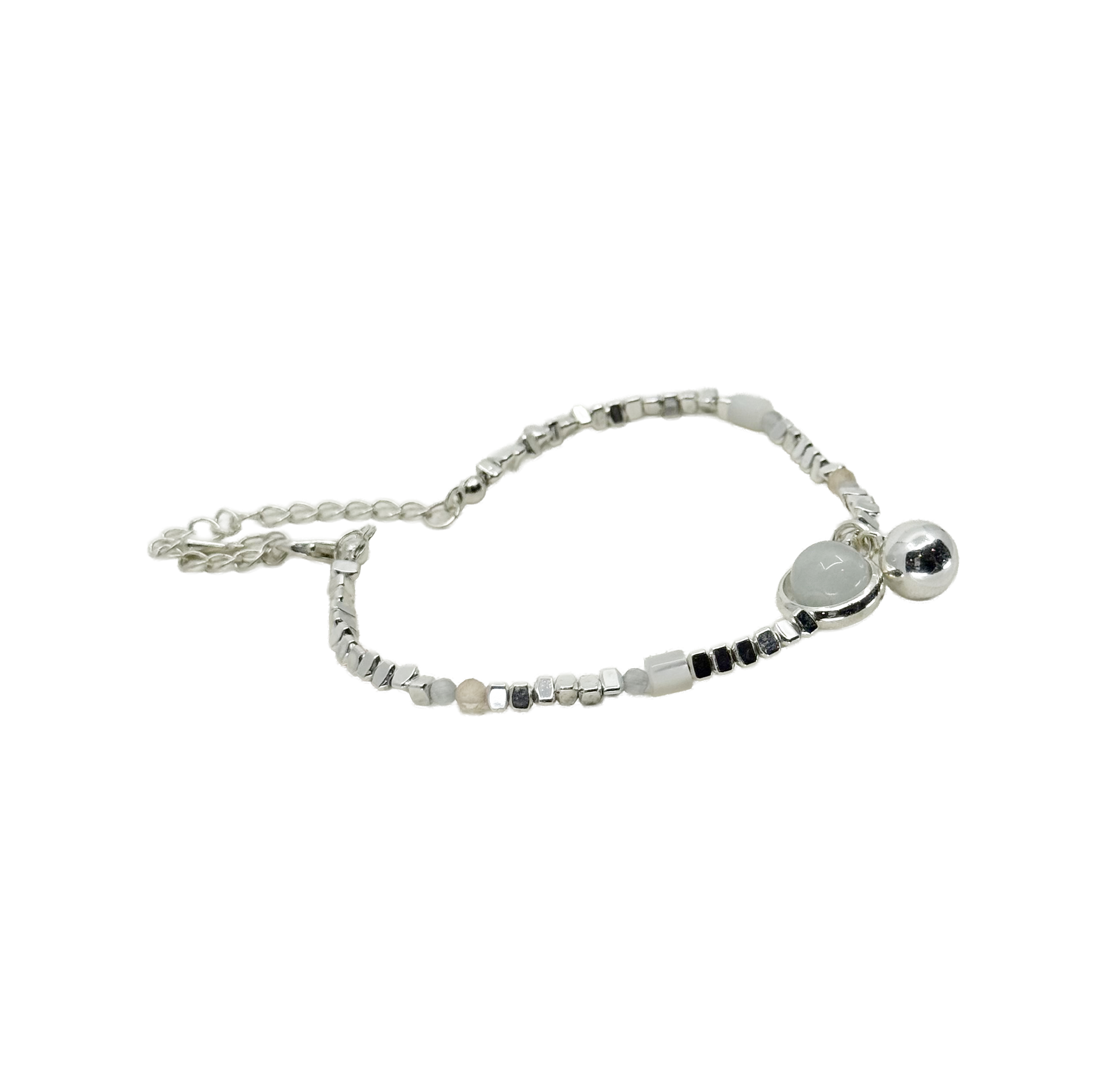 Lunar Orb Bead Bracelet