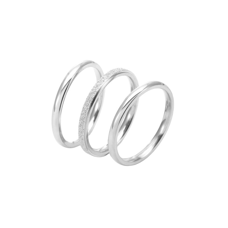 Trio Slim Band Ring Set