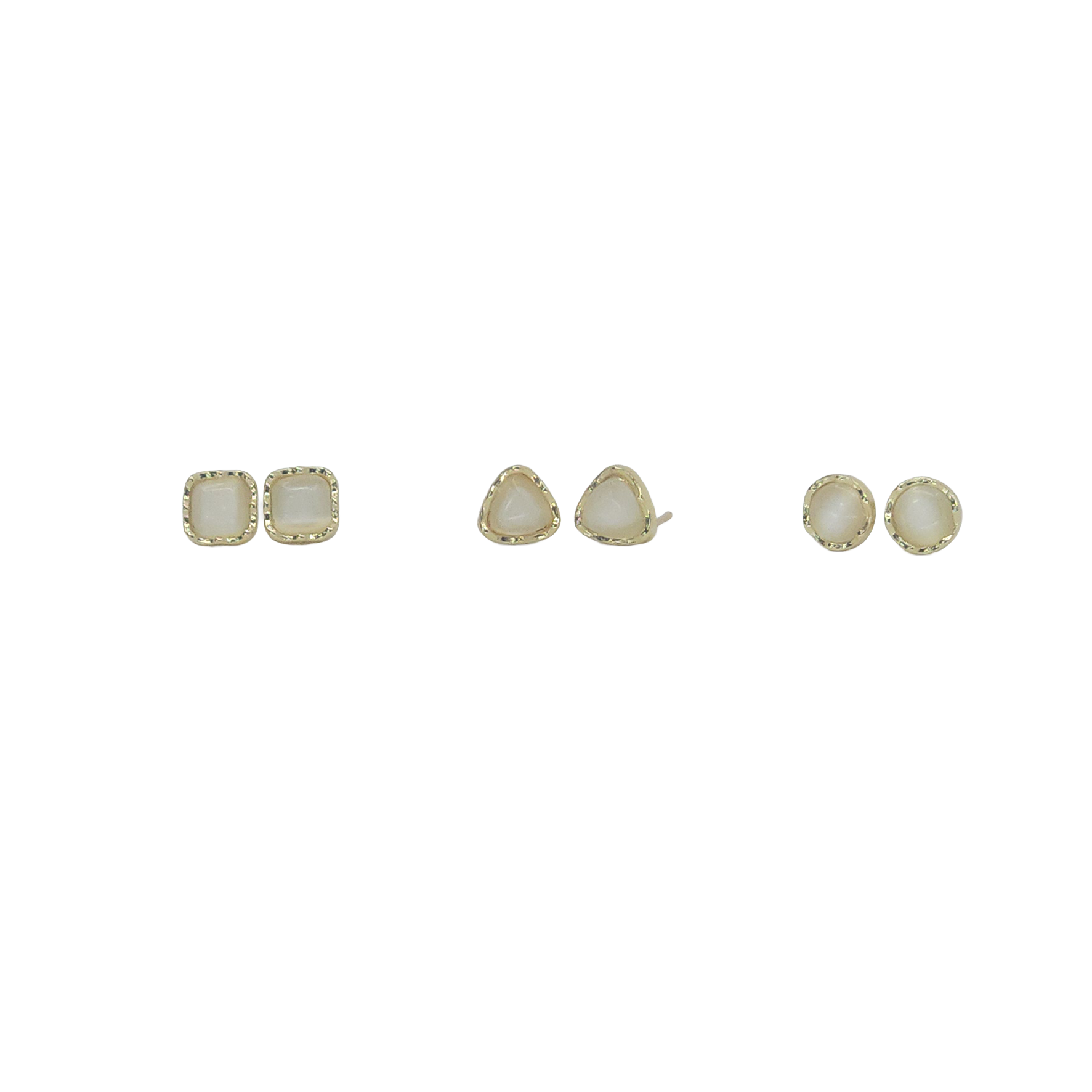Soft Square Stud Earring Set (6pcs)