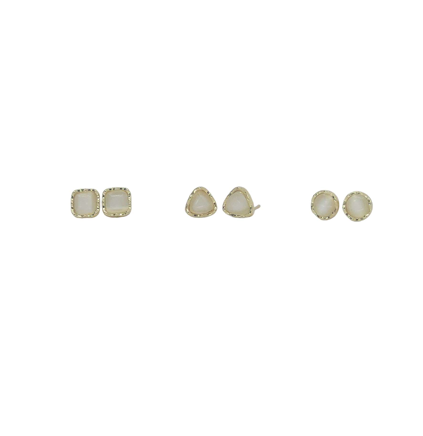 Soft Square Stud Earring Set (6pcs)