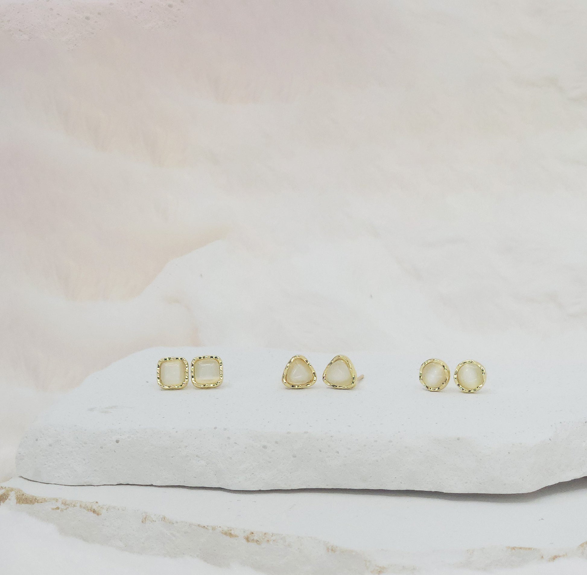 Soft Square Stud Earring Set (6pcs)