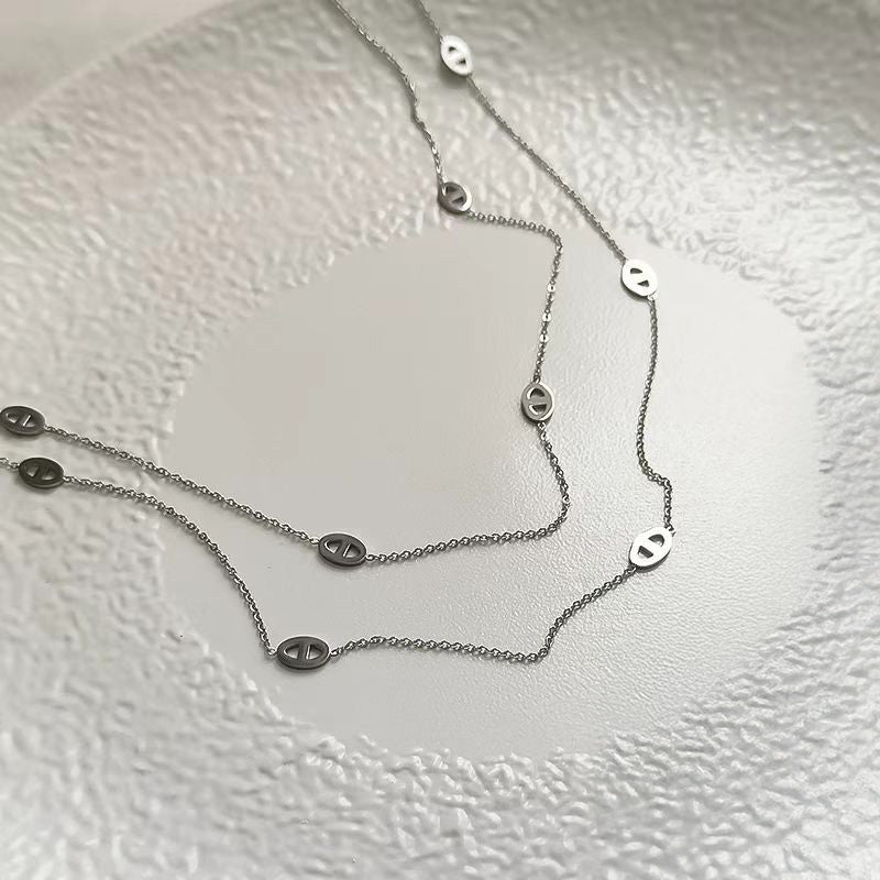 Long Link Accent Necklace