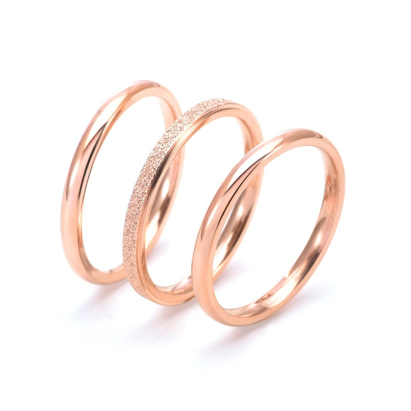 Trio Slim Band Ring Set