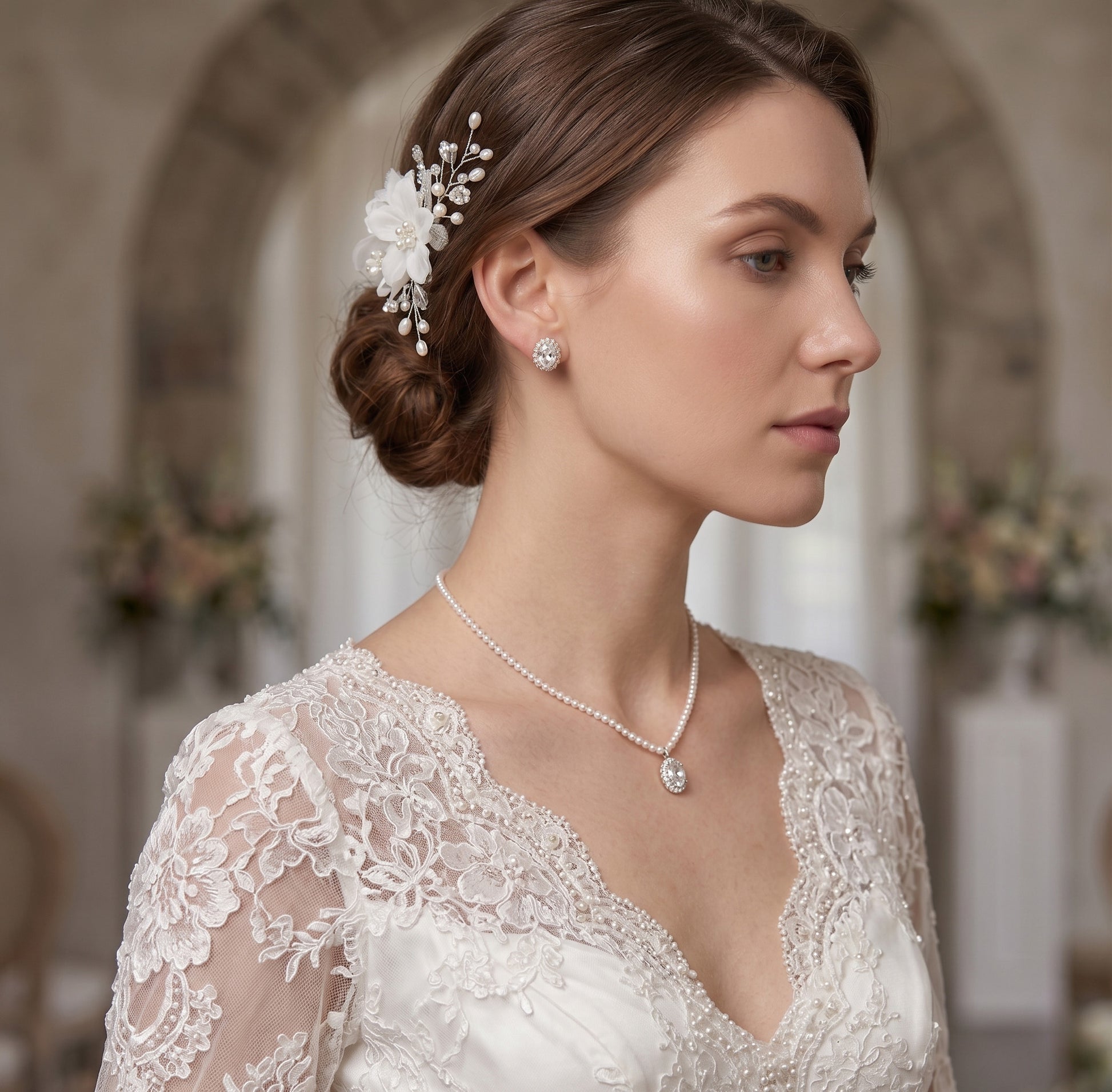 Oval Halo Stud Earrings