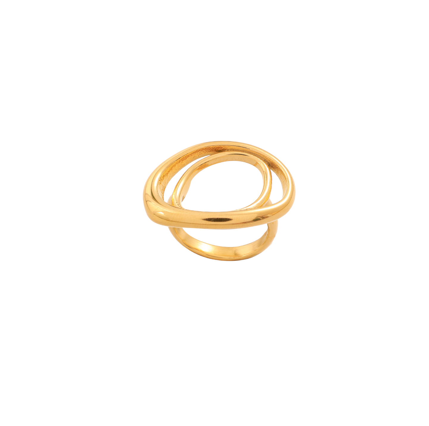 Fluid Oval Band Ring