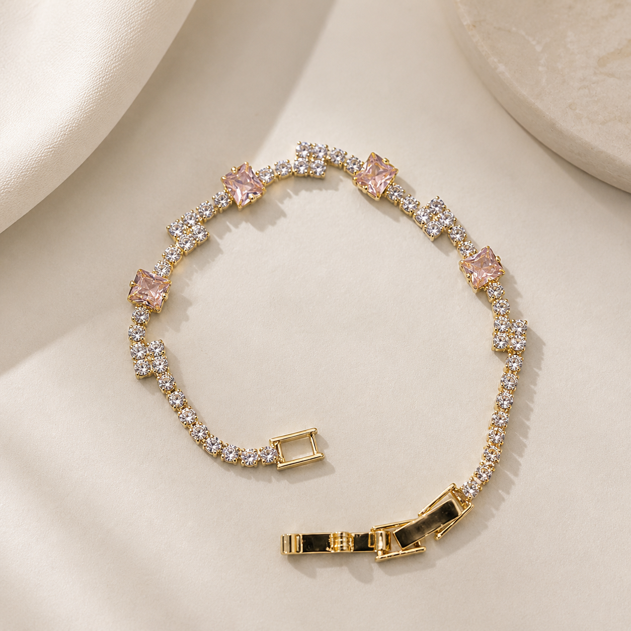 Twinkle Crown Tennis Bracelet