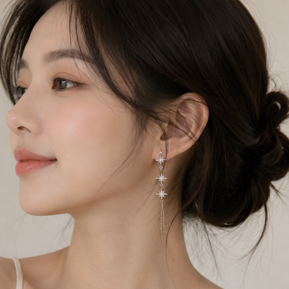 Starlight Chain Drop Earrings