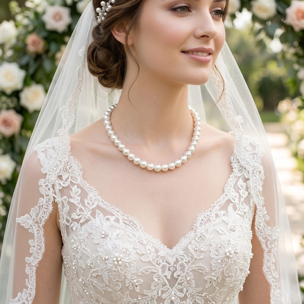 Classic 10mm Pearl Choker Necklace