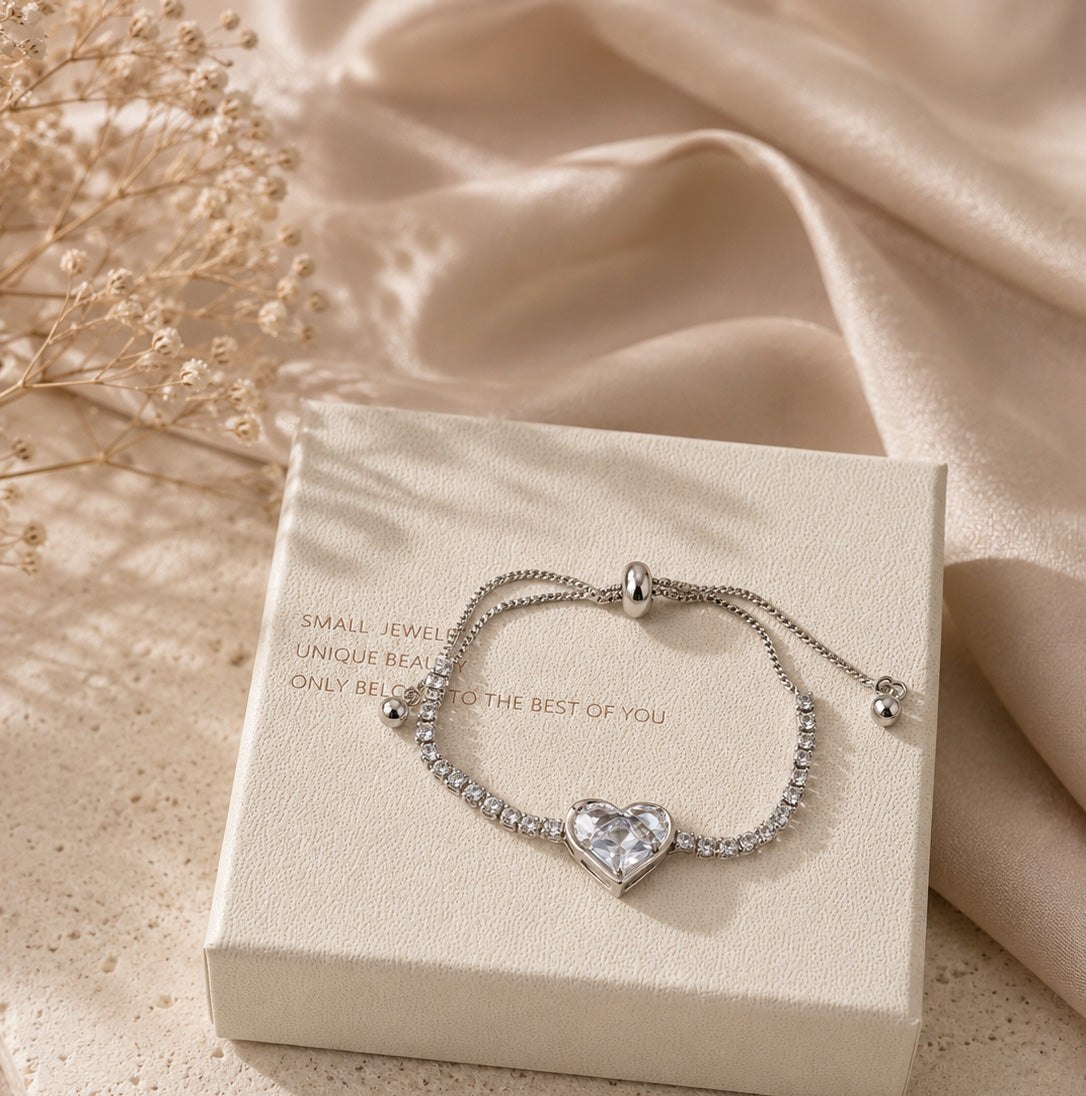 Heartglow Tennis Bracelet