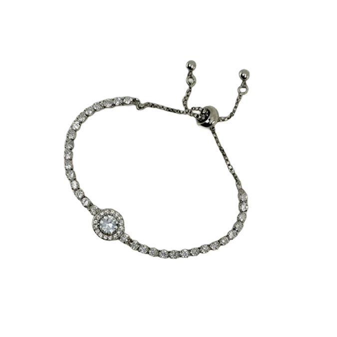Halo Round Tennis Bracelet