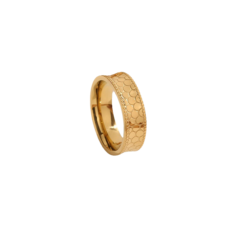 Textured Circle Pattern Bold Band