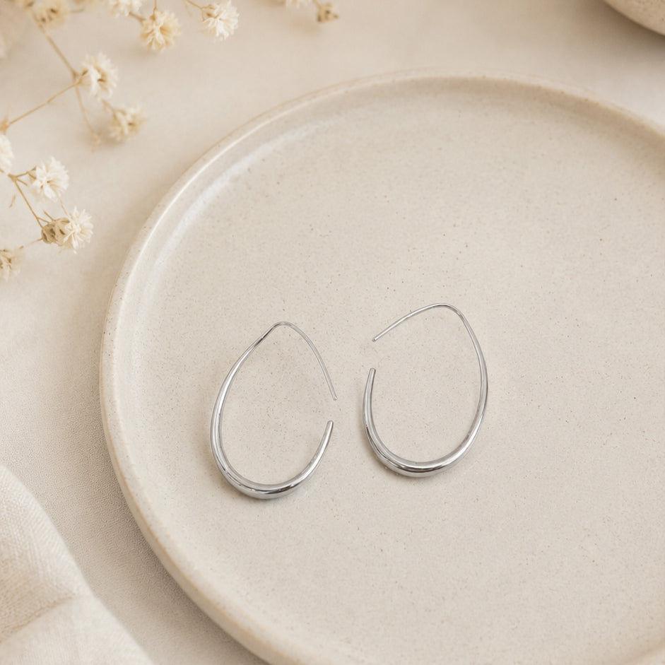 Teardrop Hoop Earrings