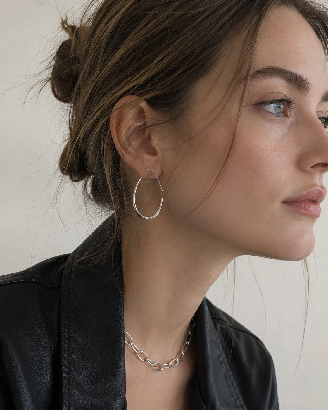 Teardrop Hoop Earrings